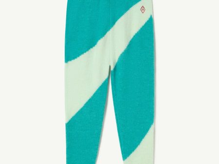 Bicolor Crow Kids Pants Turquoise For Sale