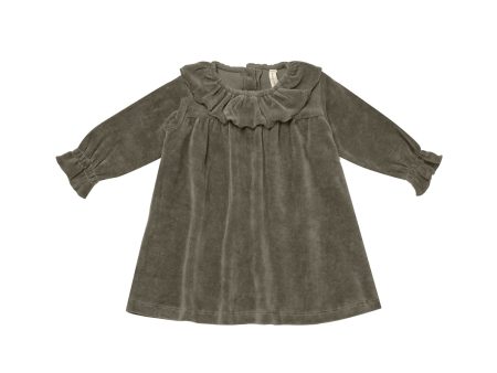 Velour Baby Dress Forest Sale