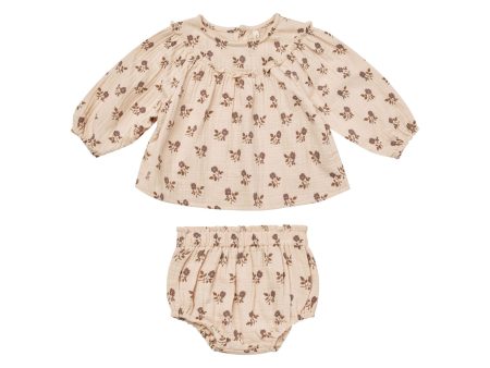 Balloon Sleeve Blouse + Bloomer Set Fig Flora Cheap