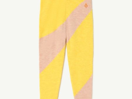 Bicolor Crow Kids Pants Yellow Logo For Sale