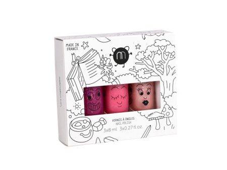 Set of 3 water nail polish 8 ML - Magic Forest For Discount