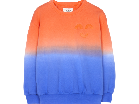 WAVE Pop Orange Dip Dye - Crew Neck Sweatshirt Sale