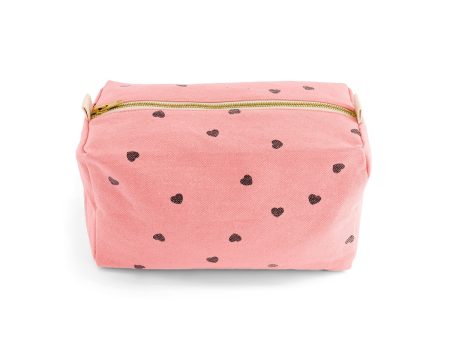 Vic Wash Bag Heart Print Strawberry Fashion