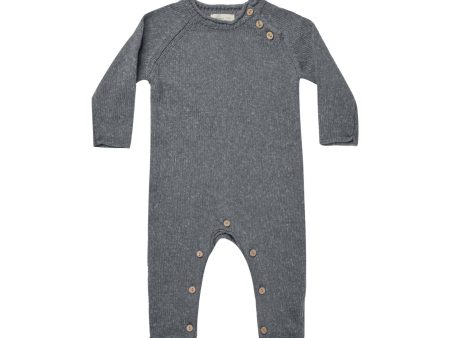 Cozy Heather Knit Jumpsuit Navy Supply