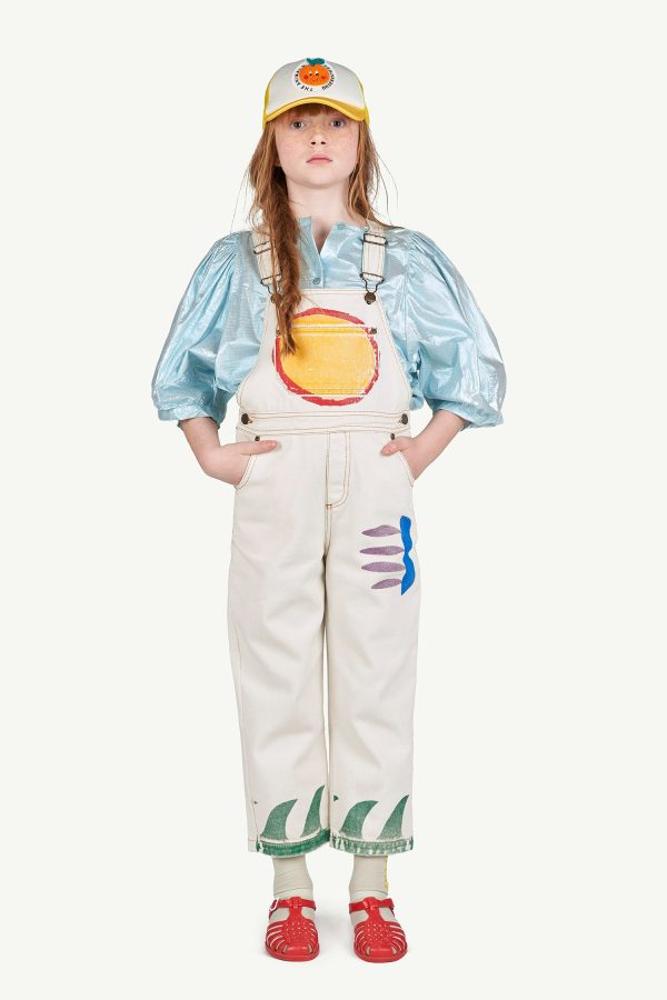 Mule Kids Dungaree White Sun Sale