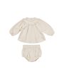 Balloon Sleeve Blouse + Bloomer Set Daisy Embroidery For Discount