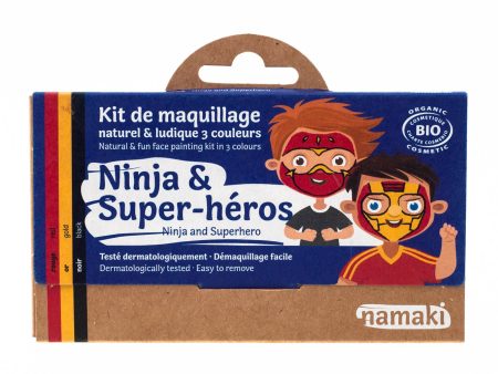 3 colors face painting kit « Ninja & Superhero » Online