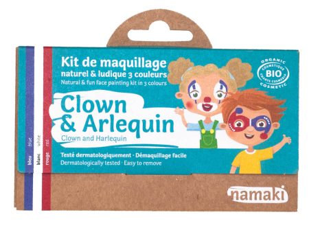 3 colors face painting kit « Clown & Harlequin » Hot on Sale