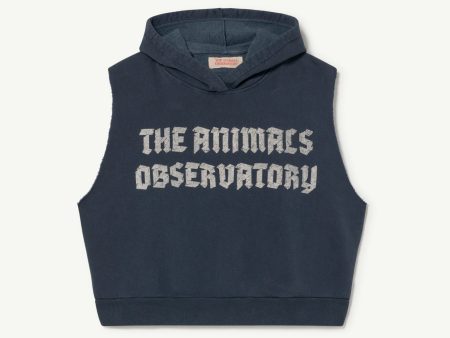 Whale Kids Sweatshirt - Deep Blue The Animals Observatory Online Sale