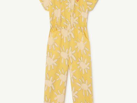 Grasshopper Kids+ Jumpsuit Yellow Flowers For Discount