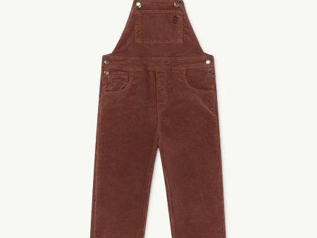 Mule Kids Jumpsuit Brown Logo Hot on Sale