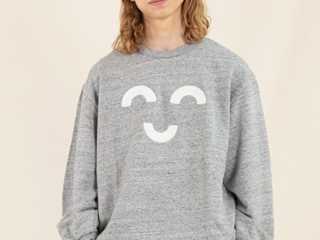 WAVE Heather Grey Macaroni - Loose Sweater Cheap