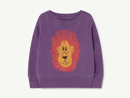 Bear Baby Sweatshirt Purple Lion Sale