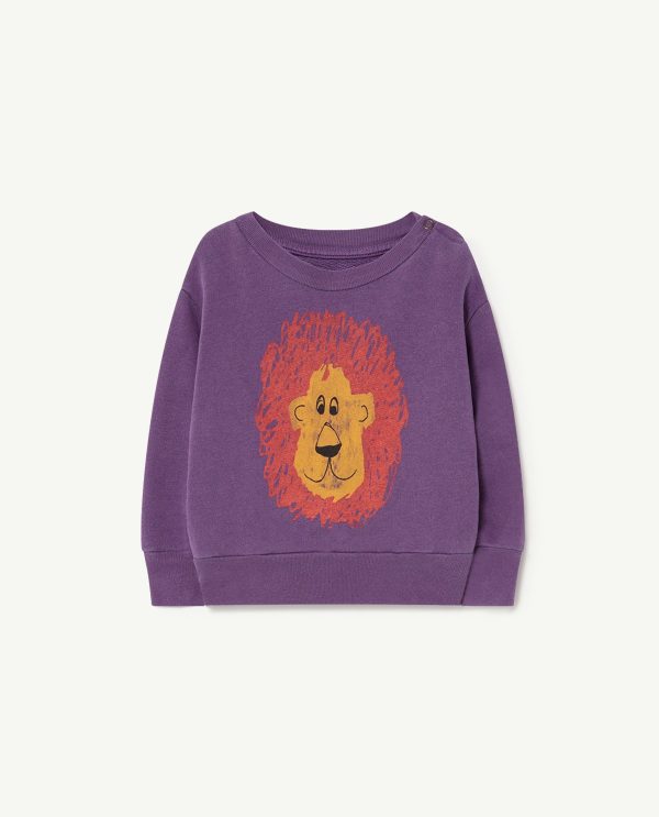 Bear Baby Sweatshirt Purple Lion Sale