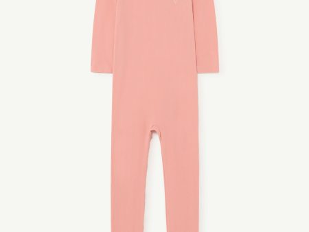 Crocodile Kids Jumpsuit Pink Fashion