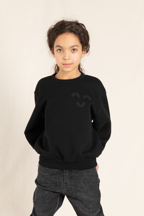 WIND Black Macaroni - Loose Sweatshirt For Sale