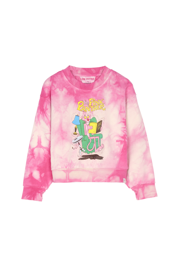 ALMA Fuschia Tie & Dye Tales - Crew Neck Sweatshirt on Sale