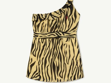 Zebra Yellow Weasel Dress on Sale