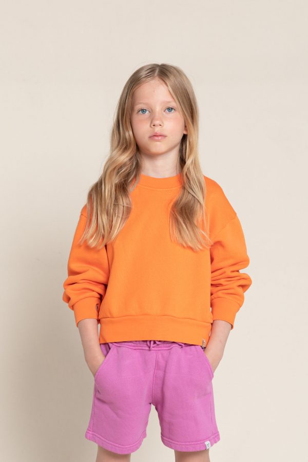 ALMA Soft Orange - Crew Neck Sweatshirt Online now