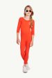 Crocodile Kids Jumpsuit Red Cheap