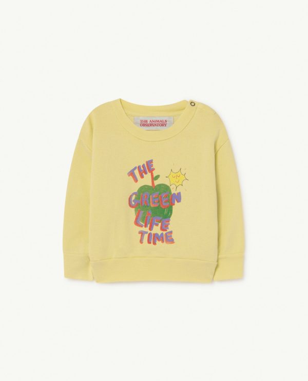 Bear Baby Sweatshirt Soft Yellow Apple For Sale