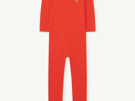 Crocodile Kids Jumpsuit Red Cheap