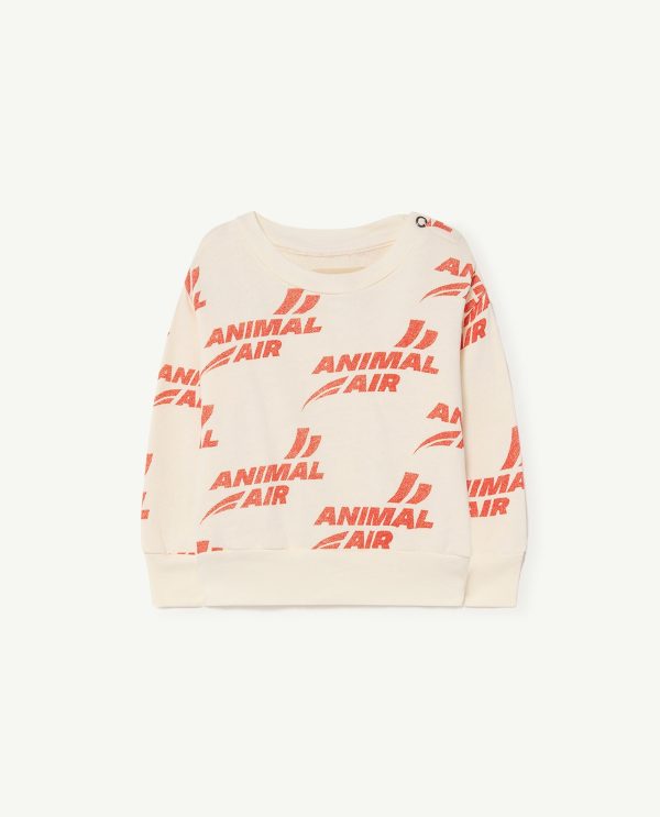 Bear Baby Sweatshirt White Animal Air Online Sale