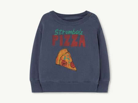 Bear Baby Sweatshirt Navy Pizza Supply