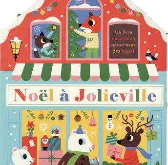 Noël à Jolieville : un livre accordéon géant avec des flaps ! For Cheap