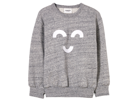 WIND Heather Grey Macaroni 2 - Loose Sweatshirt For Cheap